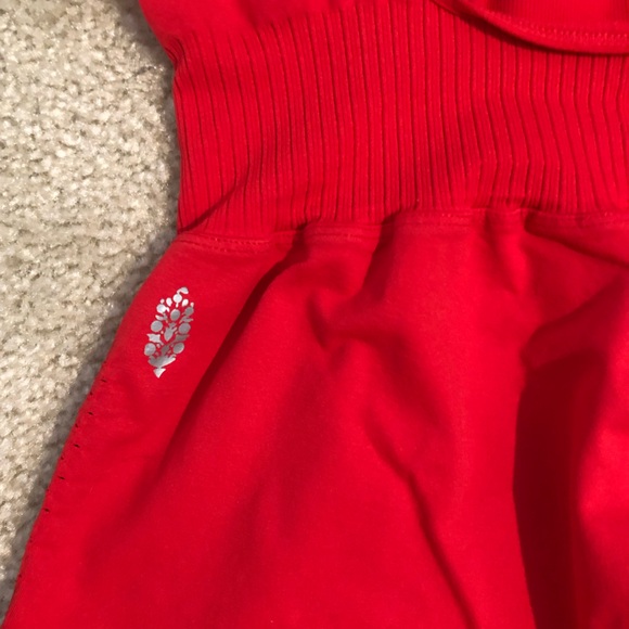 Free People Good Karma Runsie In Victory Red. NWOT! Sz XL - Picture 8 of 9